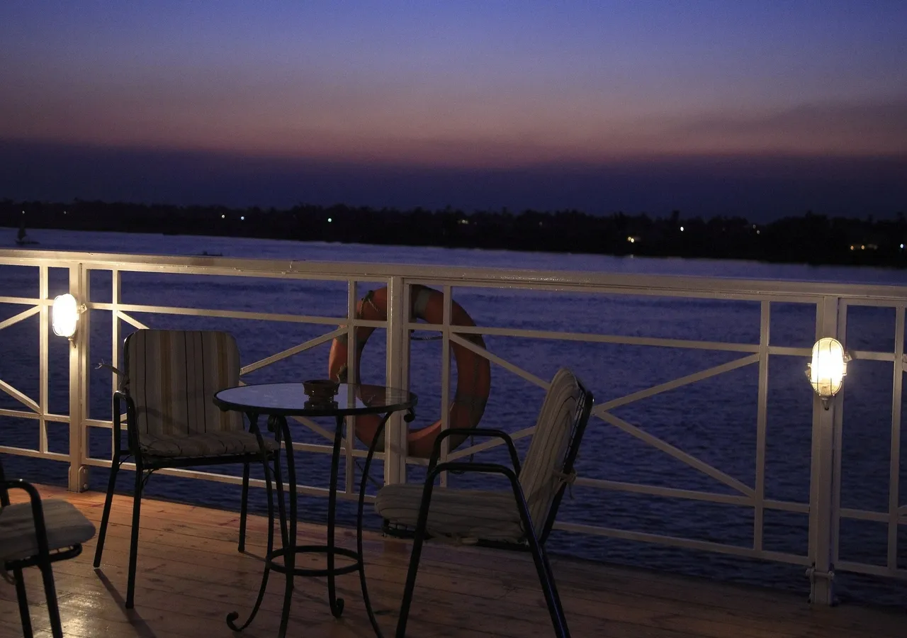 Sun deck of the JAZ Crown Emperor Nile Cruise Nile cruise